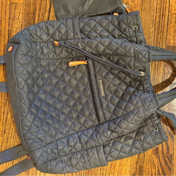 MZ Wallace Quilted Metro Convertible Backpack - Picture 2 of 3